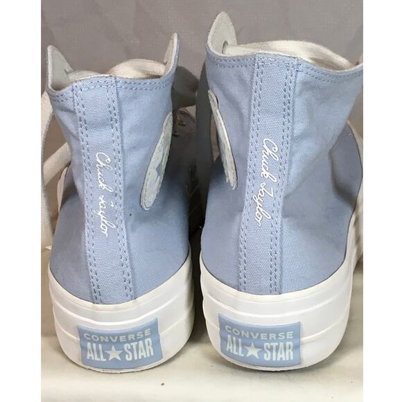 Converse Chuck Taylor Platform High Top Sneakers Women’s 8.5 Powder Blue - Picture 6 of 11